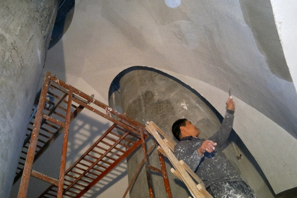 批灰打磨实拍